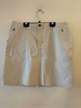 Eddie Bauer Khaki Outdoor Hiking Travel Skirt women’s Sz 14.